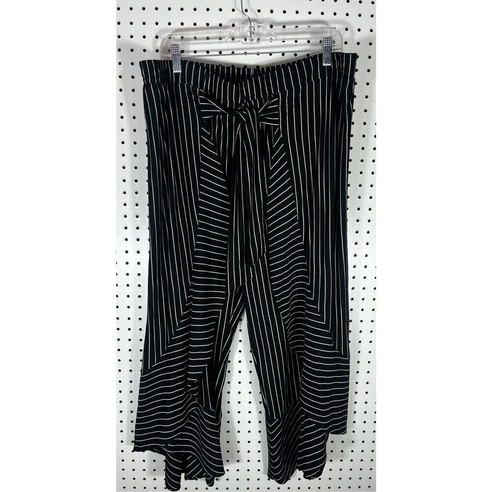 Truth + Style wide leg striped pants